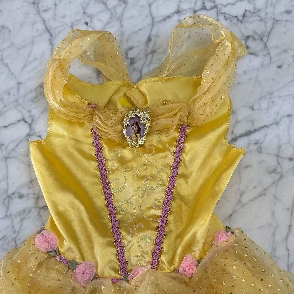Beauty and the Beast Belle Princess Dress Costume Sz 4-6 Y